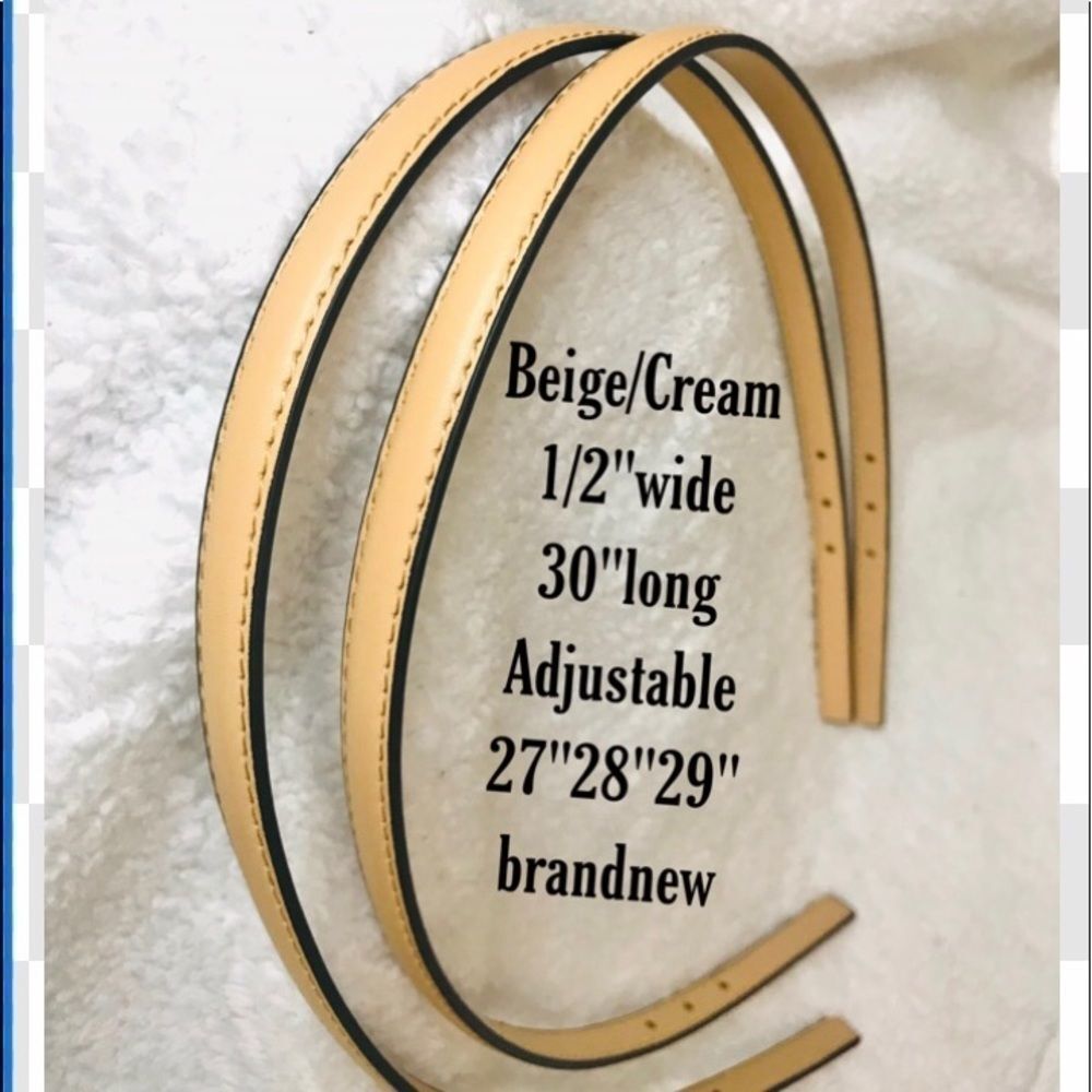 Replacement Straps beige/cream 1/2”wide brandnew